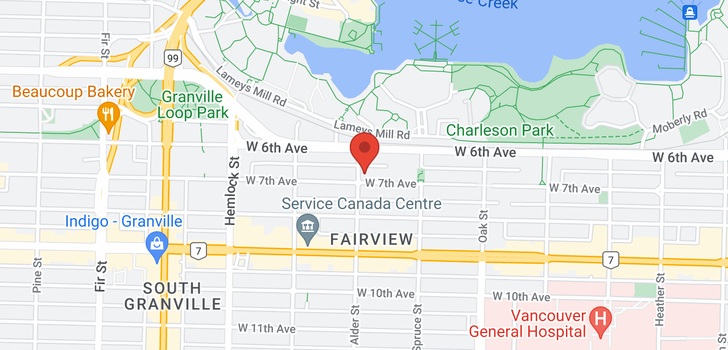 map of 1 1214 W 7TH AVENUE